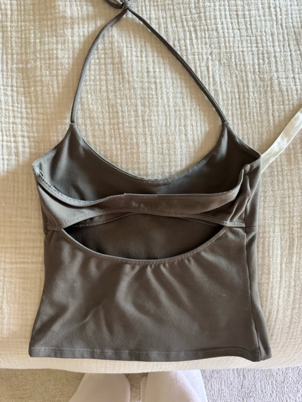 Tank air Spill Halter Women's Top - Picture 5 of 5